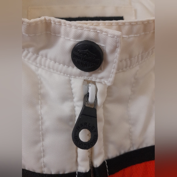 Harley Davidson - Motorbike Jacket - Cream/Orange - Medium - Picture 4 of 13
